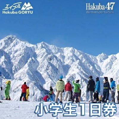 ふるさと納税 白馬村 長野県エイブル白馬五竜&amp;Hakuba47スキー場共通リフト券[小人1日券1枚]