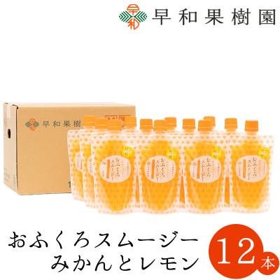 ふるさと納税 有田市 [早和果樹園]おふくろスムージーみかんと檸檬 12本入|飲むみかんゼリー(パウチタイプのジュレ)