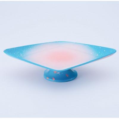 ふるさと納税 加賀市 iroikoi 菱形高台盆 湖上の桜