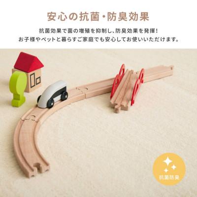 ふるさと納税 泉大津市 ペットにもやさしい　抗菌。防臭カーペット　江戸間6帖　1枚　アイボリー　600094660_3