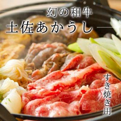 ふるさと納税 高知市 [高知名物]土佐あかうし ロース 計約500g すき焼き用 牛脂付き[AM013]