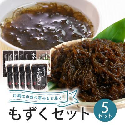 ふるさと納税 糸満市 沖縄の海香る 太もずく&amp;太もずくスープ詰め合わせ「贅沢 5袋+5袋セット」