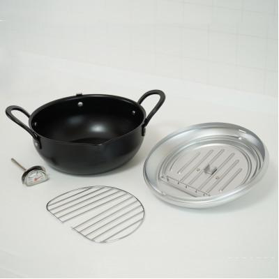 ふるさと納税 燕市 燕三条いいもの小路 鉄製蓋付天ぷら鍋 20cm