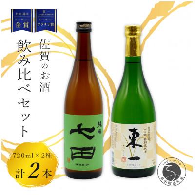 ふるさと納税 有田町 [厳選]佐賀の日本酒飲み比べ 東一 七田 720ml×2