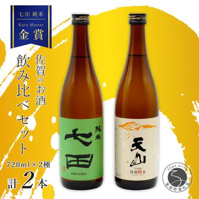 ふるさと納税 有田町 [厳選]佐賀の日本酒 天山酒造の飲み比べ 七田 天山 720ml×2本