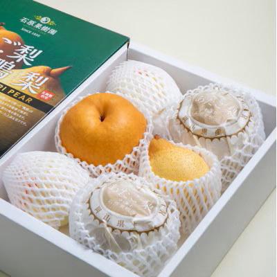 ふるさと納税 新見市 詰め合わせ4kg化粧贈答箱赤秀あたご2〜3玉・鴨梨3〜7玉 (AYK-40)