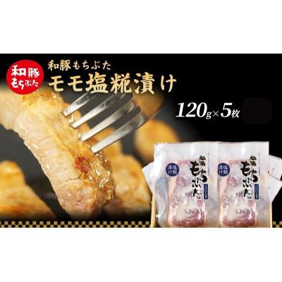 ふるさと納税 大河原町 和豚 もちぶた モモ 塩糀漬け 120g×5枚