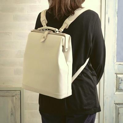 ふるさと納税 豊岡市 豊岡鞄 KANEDAITO タテ型ダレスリュック563010アイボリー