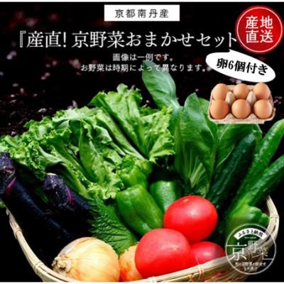 ふるさと納税 南丹市 [産地直送]旬のお野菜詰め合わせ 京野菜セット6〜8種類 ネラの卵 6個付き