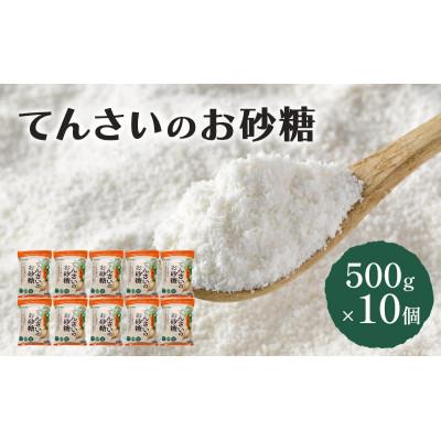 ふるさと納税 千葉市 てんさいのお砂糖 500g×10個 北海道産 