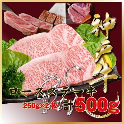 ふるさと納税 宝塚市 神戸牛(神戸ビーフ)ロースステーキ 計500g TZST5 [2026年4月より順次発送]