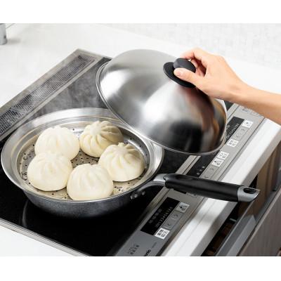 楽天市場】蒸し器 ステンレス 燕三条 24〜26cm フライパン対応 日本製☆後払い可！☆ のせるだけで簡単蒸し器 スチームデリクッカー 送料無料 せいろ のせるだけ蒸し器 フライパン用 蒸し器 レシピ付 燕の つばめの 簡単蒸しプレート 蒸し料理 アーネスト RSL発送 rlt 80s ... | ふるさと納税 燕市 EJSP-500 燕熟の技 フラ...