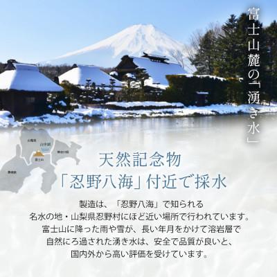 ふるさと納税 忍野村 【6ヶ月定期便】富士山蒼天の水 500ml×96本(24本×4箱)ラベルレス※沖縄県・離島配送不可の画像