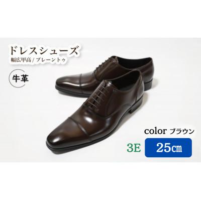 ふるさと納税 松戸市 [LV431 BR]25.0cm トレンドを意識したビジネスシューズ ストレートチップ(ブラウン)