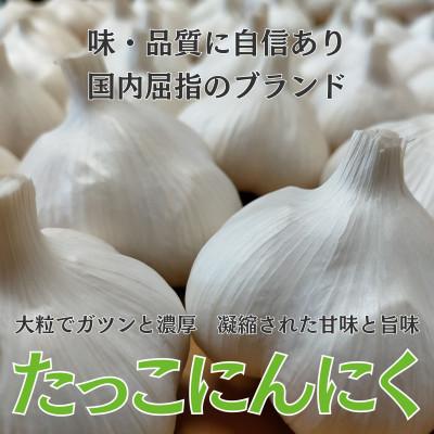 ふるさと納税 田子町 濃厚な味わいの田子町ブランド!たっこにんにくMサイズ10玉(青森県田子町産にんにく)_1