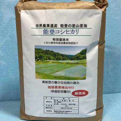ふるさと納税 石川県 能登町産 特別栽培米 能登コシヒカリ(無洗米) 5kg _26015