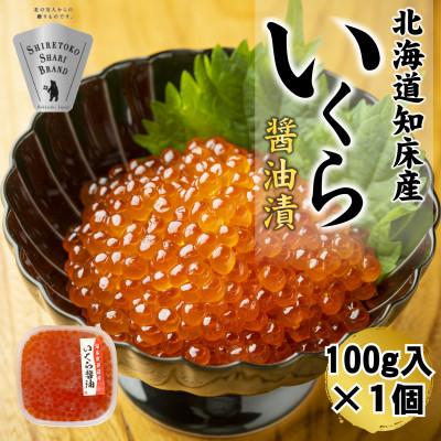ふるさと納税 斜里町 [北海道知床産]鮭いくら醤油漬け 100g