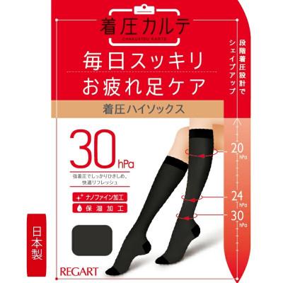 ふるさと納税 丸亀市 [メディックピエドシリーズ]着圧ハイソックスMサイズ ブラック