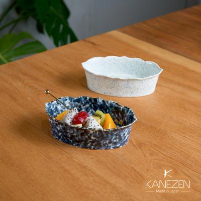 ふるさと納税 有田町 金善製陶所 15cmオーバルボウル(L) 2点セット 有田焼