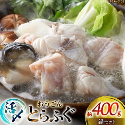ふるさと納税 平戸市 活〆 おうごんとらふぐ 鍋セット 約400g [松永水産]