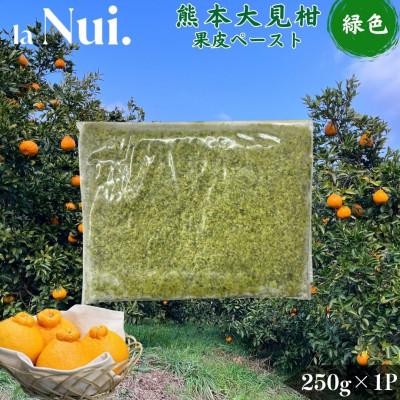 ふるさと納税 宇城市 不知火 熊本大見柑 果皮ペースト 緑色 約250g 宇城市[la Nui.]
