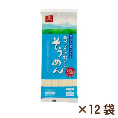 ふるさと納税 中央市 [はくばく]南アルプスのおいしいそうめん 360g×12袋