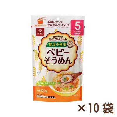 ふるさと納税 中央市 [はくばく]ベビーそうめん 100g×10袋
