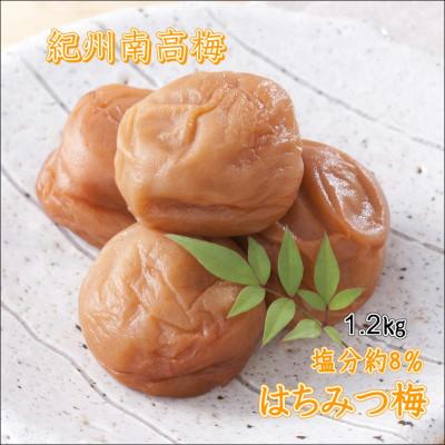 ふるさと納税 みなべ町 [家庭用]紀州南高梅 はちみつ梅 1.2kg