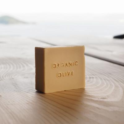 ふるさと納税 小豆島町 小豆島産有機栽培オリーブ石鹸(80g)自社農園の有機オリーブオイルを贅沢に使用した無添加石鹸