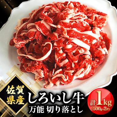 ふるさと納税 白石町 佐賀県産 しろいし牛 万能 切落し 1kg(500g×2パック)(白石町)