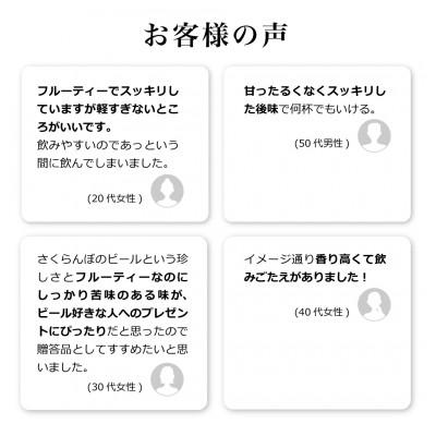 ふるさと納税 山形県 GOHOBI　SATONISHIKI IPA(御褒美 佐藤錦 桜桃麦酒)\u0026グラス　DXギフトボックス_3