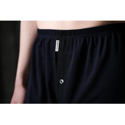 ふるさと納税 足利市 シルクトランクス(紺・白/M各1枚) ZIVANE メンズ下着 締め付け感のないの画像