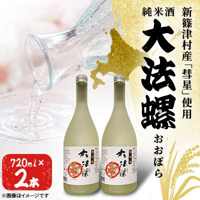 ふるさと納税 新篠津村 純米酒 大法螺(おおぼら)720ml×2本 淡麗・辛口