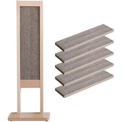 ふるさと納税 南砺市 「木製 爪とぎスタンド+交換用ダンボール5枚」