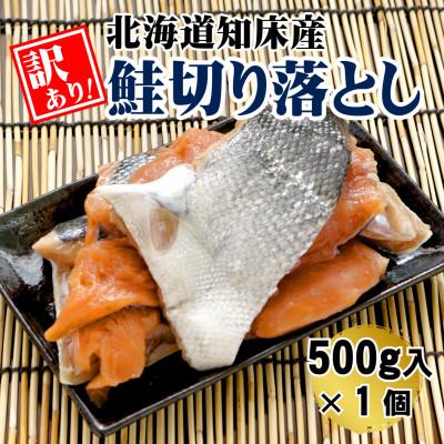 ふるさと納税 斜里町 [訳あり]北海道知床産 鮭切り落とし 500g入