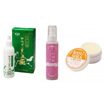 ふるさと納税 駒ヶ根市 馬油&amp;化粧水&amp;馬油クリーム(各1個)「馬油うるおいセット」
