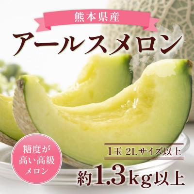 ふるさと納税 益城町 熊本産アールスメロン1玉 約1.3kg(益城町)