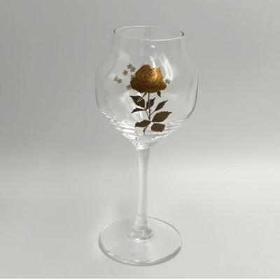 ふるさと納税 輪島市 [復興支援]輪島 蒔絵(青薔薇とかすみ草)を加飾した蕾グラス
