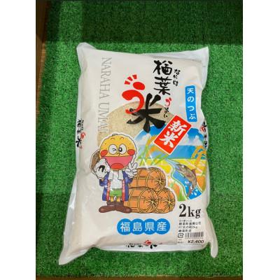 ふるさと納税 楢葉町 楢葉う米天のつぶ(精米)2kg×2袋