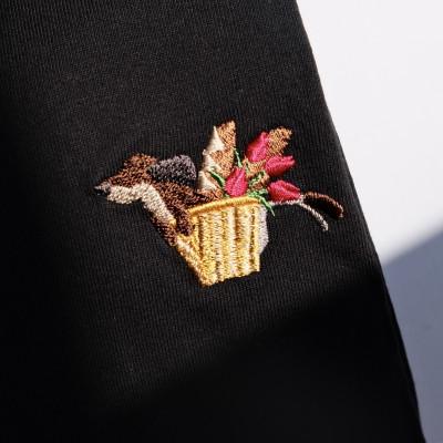 ふるさと納税 北区 爆走わんこ Tシャツ ブラック Mサイズ