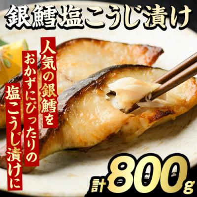 ふるさと納税 阿久根市 銀鱈 塩こうじ漬け 計800g [グローバルフーズ]akn061-15