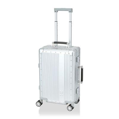 ふるさと納税 越谷市 本格アルミ製 スーツケース ハピタスプラス HPL1158-S シルバー Sサイズ