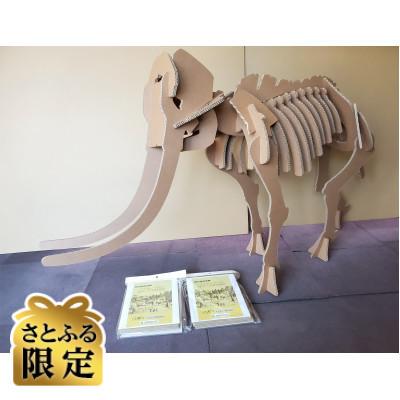 ふるさと納税 入間市 [さとふる限定]アケボノゾウの段ボール骨格模型(1/2スケール1式+小型モデル2式付)
