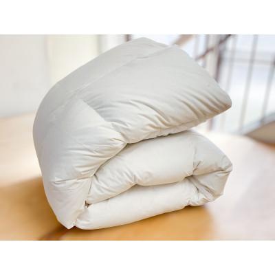 ふるさと納税 北杜市 再生PETリサイクル羽毛掛布団 冬掛けダブルサイズ リサイクル羽毛ダウン93% 羽毛量1.6kg