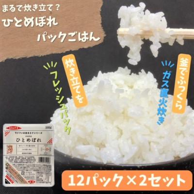 ふるさと納税 加美町 [パックご飯]炊きたてをフレッシュパック ひとめぼれ12個入×2セット(加美町)