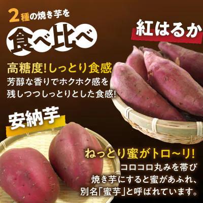 ふるさと納税 都農町 冷やし焼き芋(安納芋・紅はるか) 合計2kg さつまいも【T016-0055】の画像