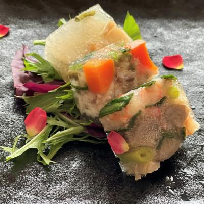 ふるさと納税 京丹後市 [前菜/パーティー料理]京野菜と魚介のアスピック風3種(各80g)ゼリー寄せ 煮凝り 贈り物にも