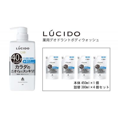 ふるさと納税 福崎町 マンダムのルシード 薬用デオドラントボディウォッシュ(本体1個+詰替用4個)MA-33B
