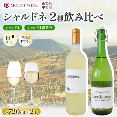 ふるさと納税 甲斐市 シャルドネ 2種 720ml×各1本 白ワイン・微発泡飲み比べセット 自家栽培
