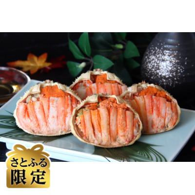ふるさと納税 福井市 [さとふる限定]日本海産ずわいがに(メス)甲羅盛4個セット(メス甲羅盛70g×4個)